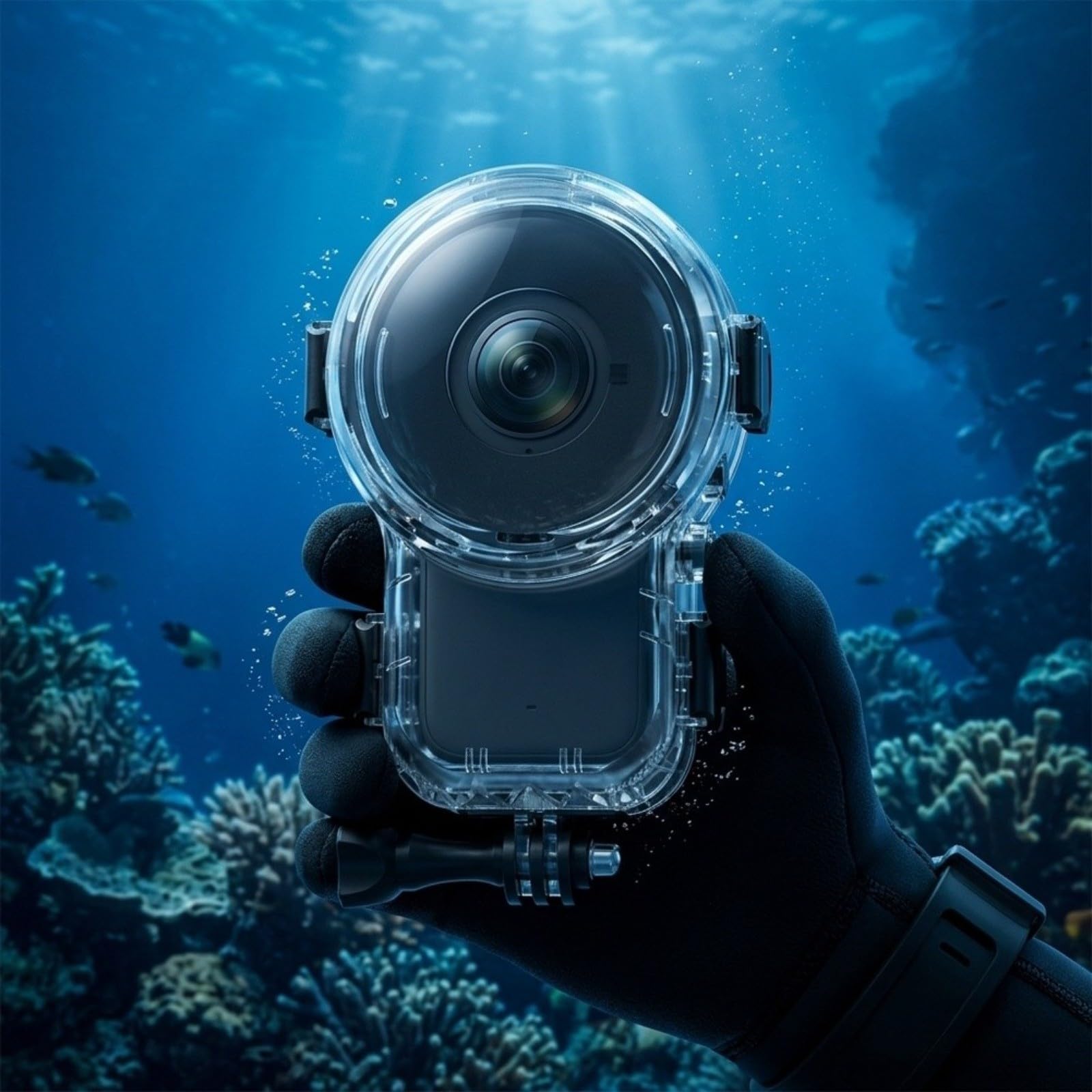 Boîtier de plongée étanche pour Insta360 X6, 60 m avec boîtier magnétique