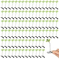Vista 11 de Tigeen 100 Piezas Pinzas para el Cabello de Brotes de Frijol Horquillas Divertidas de Plantas Hierba Flor Mariposa Hongo Accesorios para el Cabello