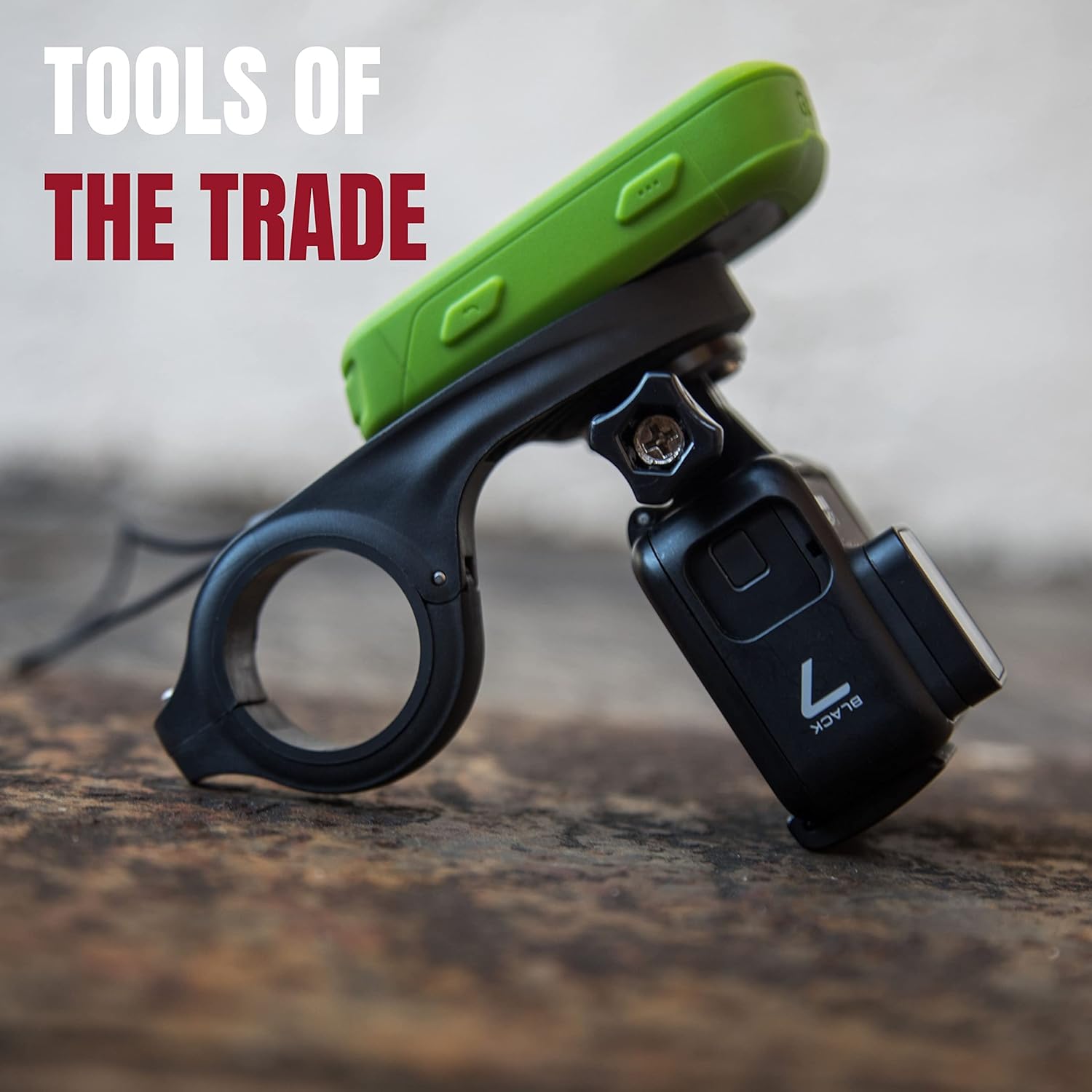 KOM Cycling Wahoo Elemnt & Elemnt Bolt Out Front Handlebar Mount from Bike Mount Designed for Wahoo Elemnt & Elemnt Bolt, & Elemnt Mini