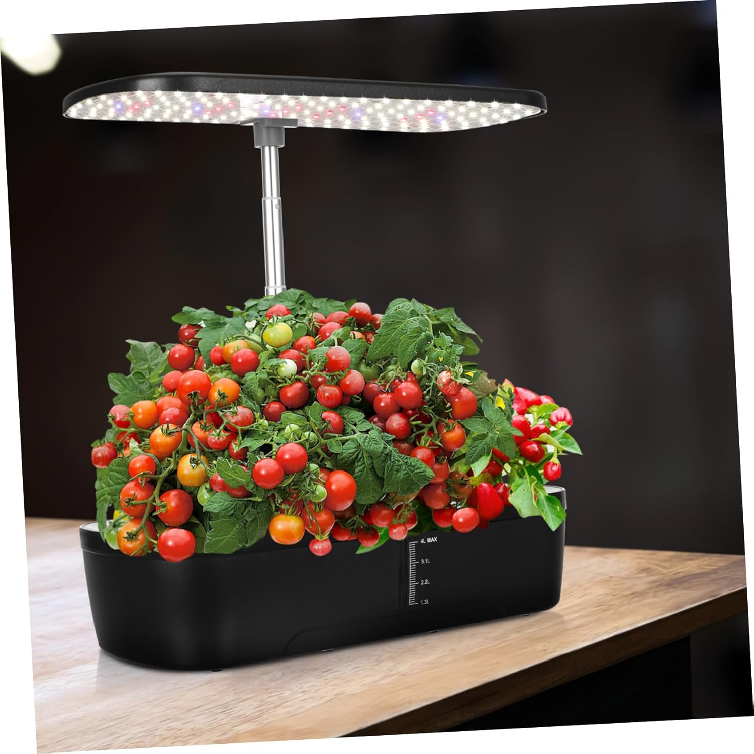 VICASKY 1 Set Indoor Hydroponics Growing System Kit with Grow Light Multi Porous Design for Indoor Gardening Complete Accessories for Easy Planting of Vegetables US Plug Compatible