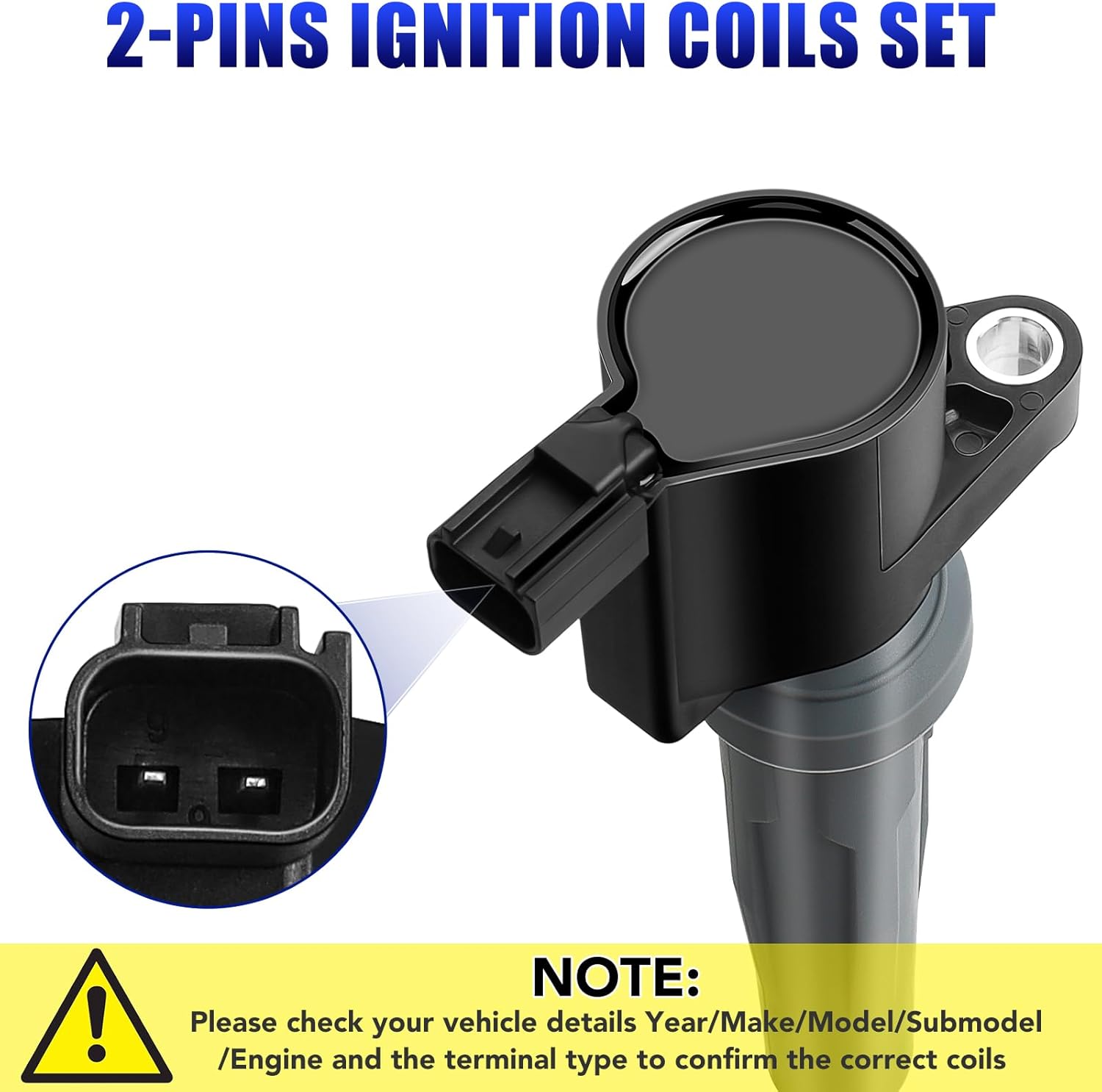 Set of 4 Ignition Coil Pack and Spark Plugs Fits for 2.0 2.5 Ford Escape Fusion C-Max Transit Connect Lincoln MKZ Mercury Mariner Replaces# UF621 C1658