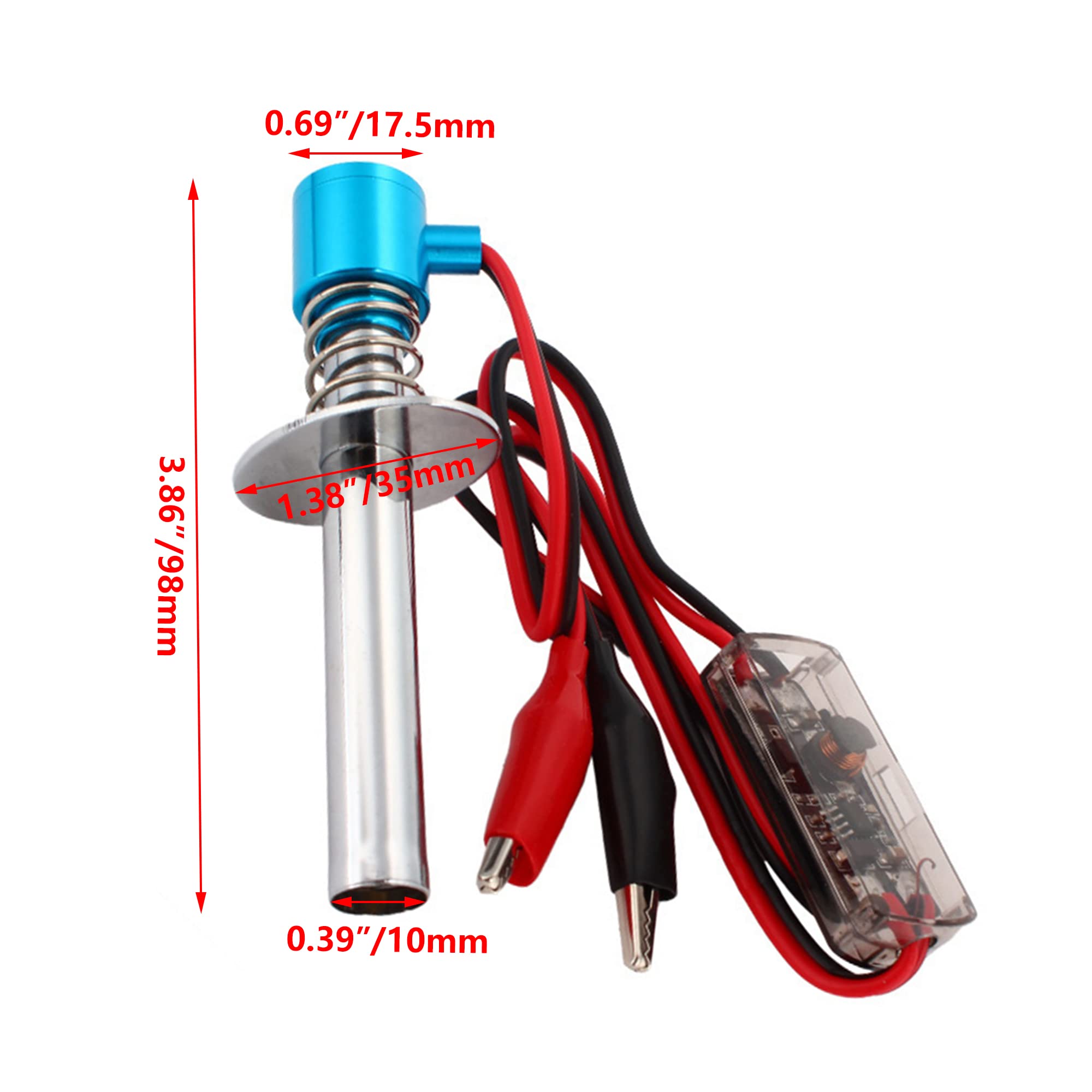 ラジコンプラグ Amazon | Mxfans ブルー 6V -24V プラスチック+メタル