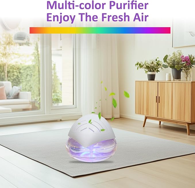 Purificador de Aire Lavador Difusor de Aromas con Luz LED miniatura 6