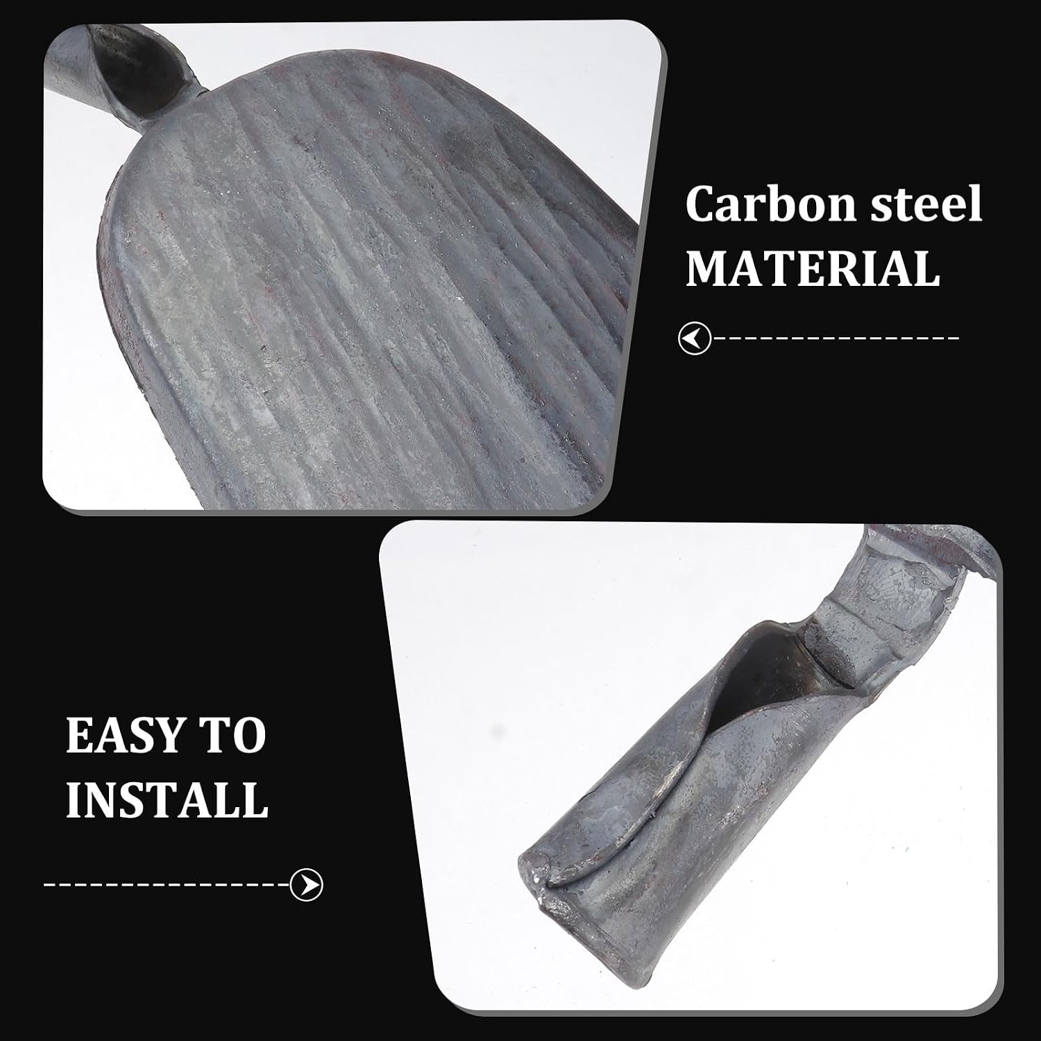 2 Pack Carbon Steel Ash Shovels for Charcoal and Stove Cleanup