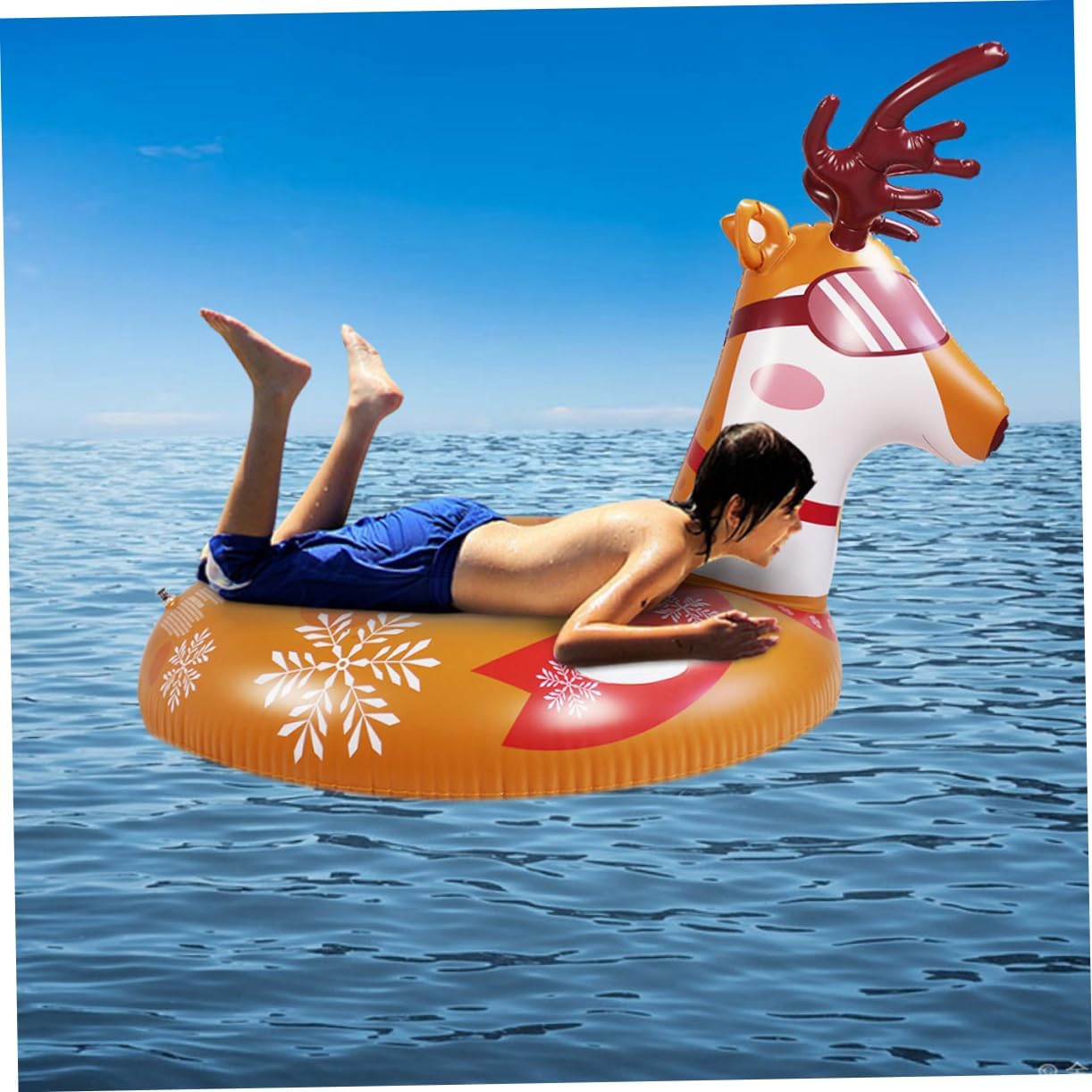 1pc Inflatable Ski Ring Snow Tube Adults Heavy Duty PVC Sled Outdoor Sled for Boys and Girls Snow Tube Boys and Girls