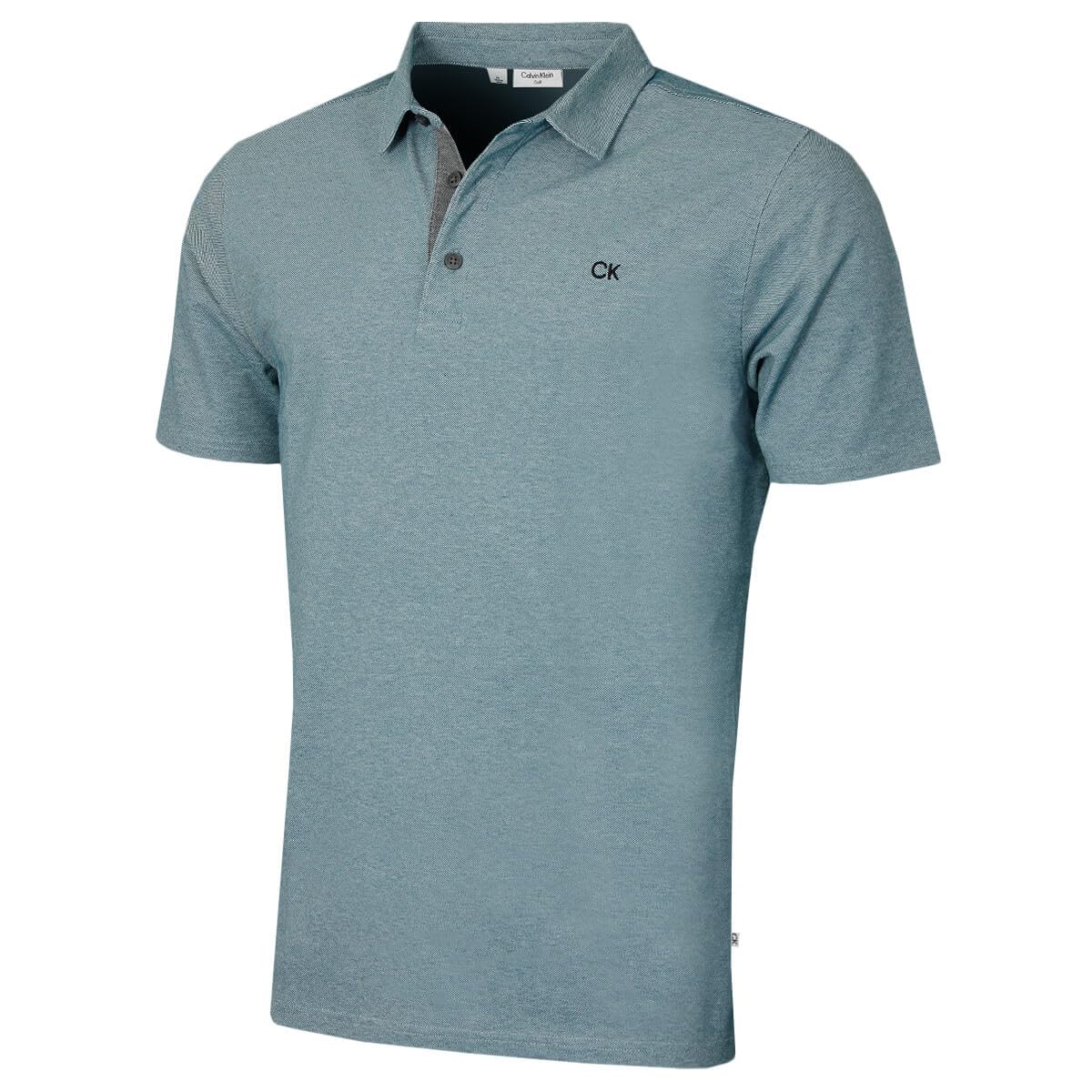 Calvin Klein Mens Prep Campus Oxford Polo Shirt - Petrol - XXXL
