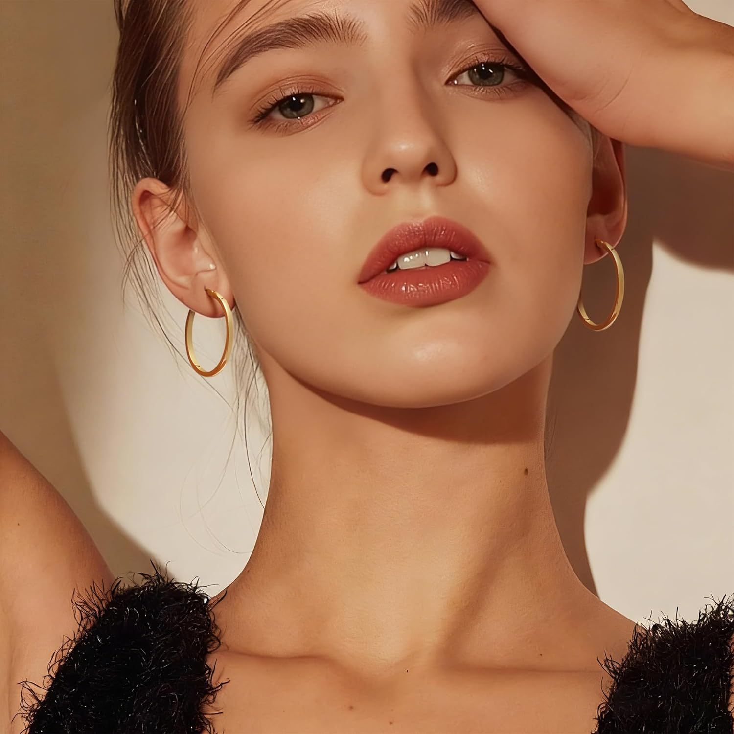 14K Gold Hoop Earrings for Women 14K Gold Earrings for Women Gold Hoop Earring for Womens Hoops Beauty of Simplicity Hoops Earring for Womens 20/25/ 30/40 MM