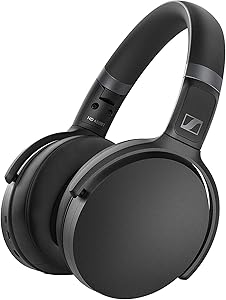 Sennheiser HD 450BT Kabellose Kopfhörer, mit aktiver Geräuschunterdrückung, Schwarz (Generalüberholt)