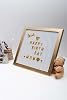 Exploded Gone Gold Writing Board Message Board and Gold Letter Set