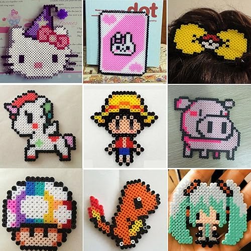 Miniatura 2 de Smilestyle 1000 unidades/paquete de 0.102 in Hama/Perler cuentas blancas para niños DIY fabricación a mano gran diversión multicolor