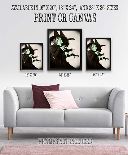 Miniatura 6 de Mago de Oz Decor  Bruja malvada del oeste  Póster de mago de Oz sin marco de 16 x 20 pulgadas, regalo de gran mago de oz, decoración de mago de oz,