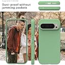 YATWIN Silicone Back Case for Google Pixel 9 Pro XL, Soft-Touch Phone Back Cover for Google Pixel 9 Pro XL - Mint Green gallery image