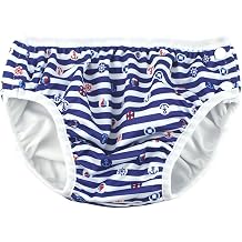 Baby Kids Swim Nappies Cover Diaper Swimming Trunks Middle-Waisted Swimming Training Pants 24-36 Months, Navy