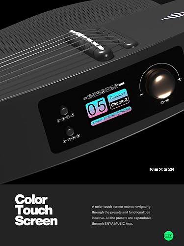 Miniatura 10 de Enya NEXG 2 Guitarra eléctrica acústica-eléctrica básica de fibra de carbono Guitarra eléctrica inteligente Acustica para adultos con altavoz