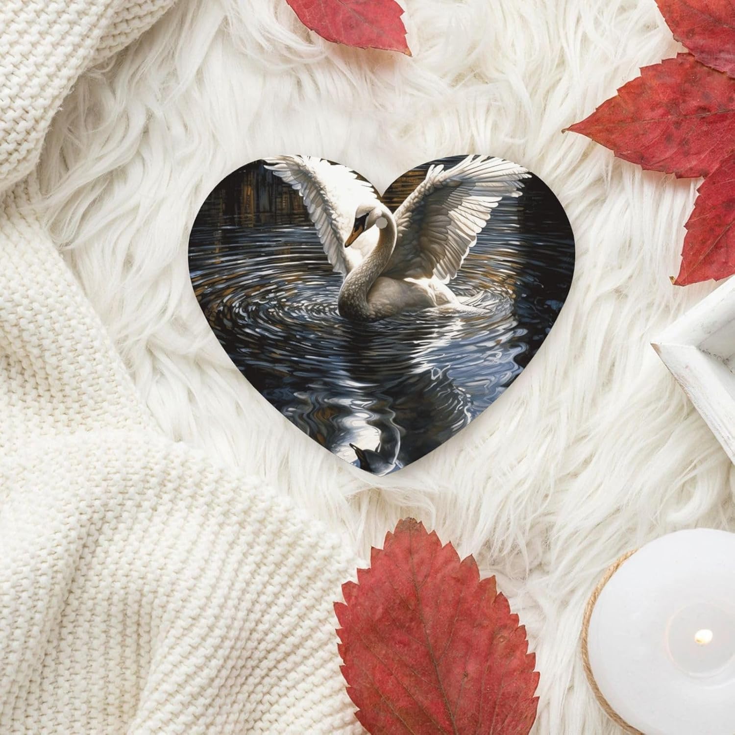 Car Air Freshener 24 PCS Spread Wings in Water Hanging Car Air Fresheners Auto Interior Decor Card Freshener Strong Scented Card Lavender Cars Scents for Office Bedroom Close Drawer Heart Shape