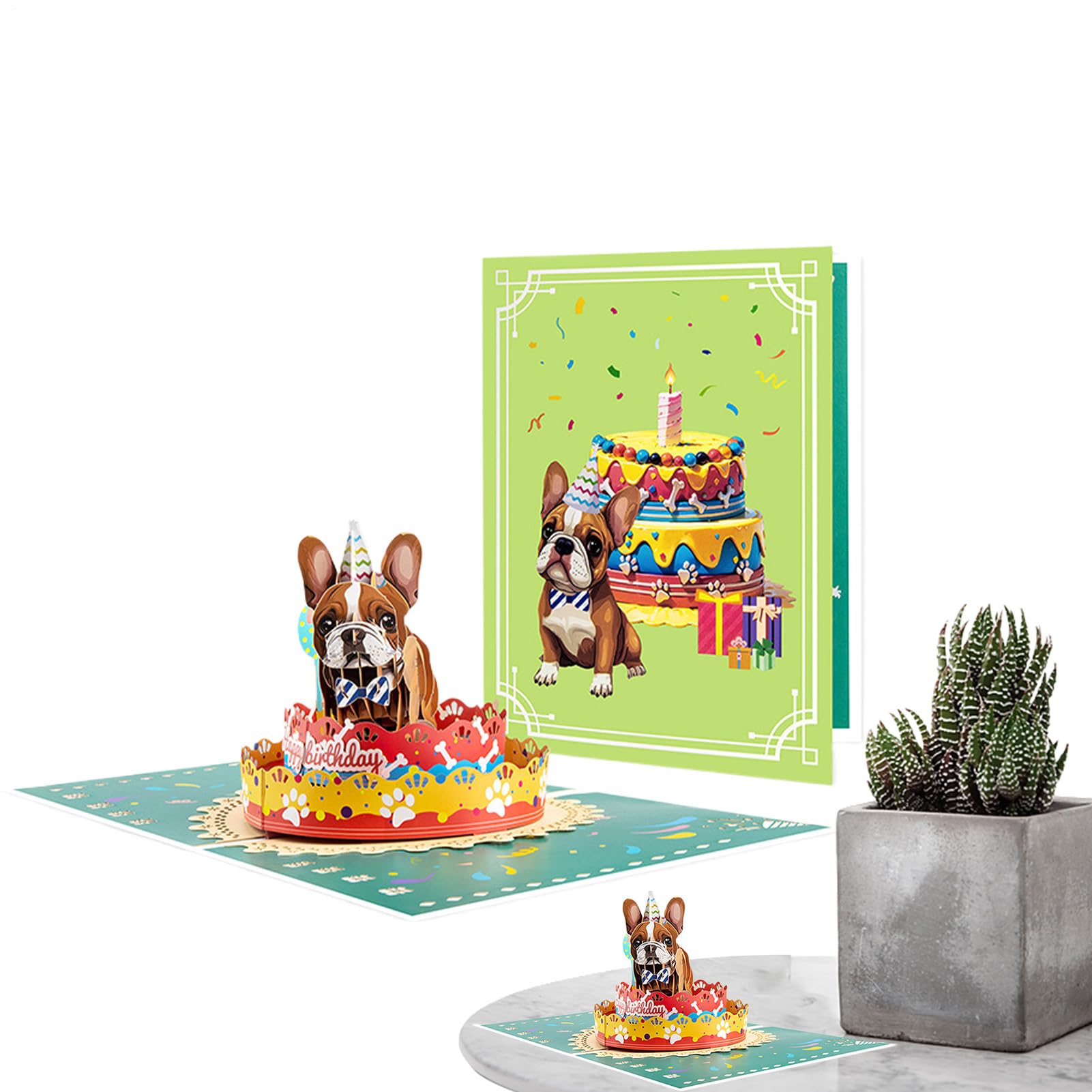 3d Birthday Card Dog 3d Birthday Pop Up Card Cute | Desertcart UAE