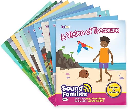 Miniatura 2 de Junior Learning Lectores decodificables Sound Families Ficción controlada por R Fase 5.5, aprende a leer, textos fáciles decodificables, con 12