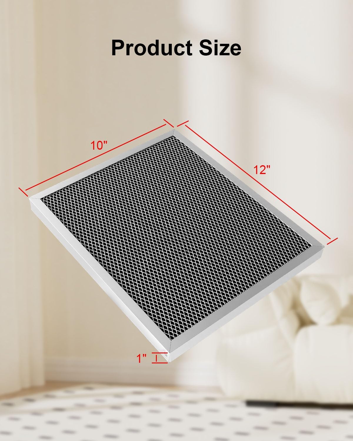 Washable Dehumidifier Filter Fits for AprilAire Whole-House Dehumidifiers Models 1830 1850 1852 and Ventilation Models 8191 8192 Replace 5443, MERV 8 Replacement Filter 10x12x1(Pack of 2)