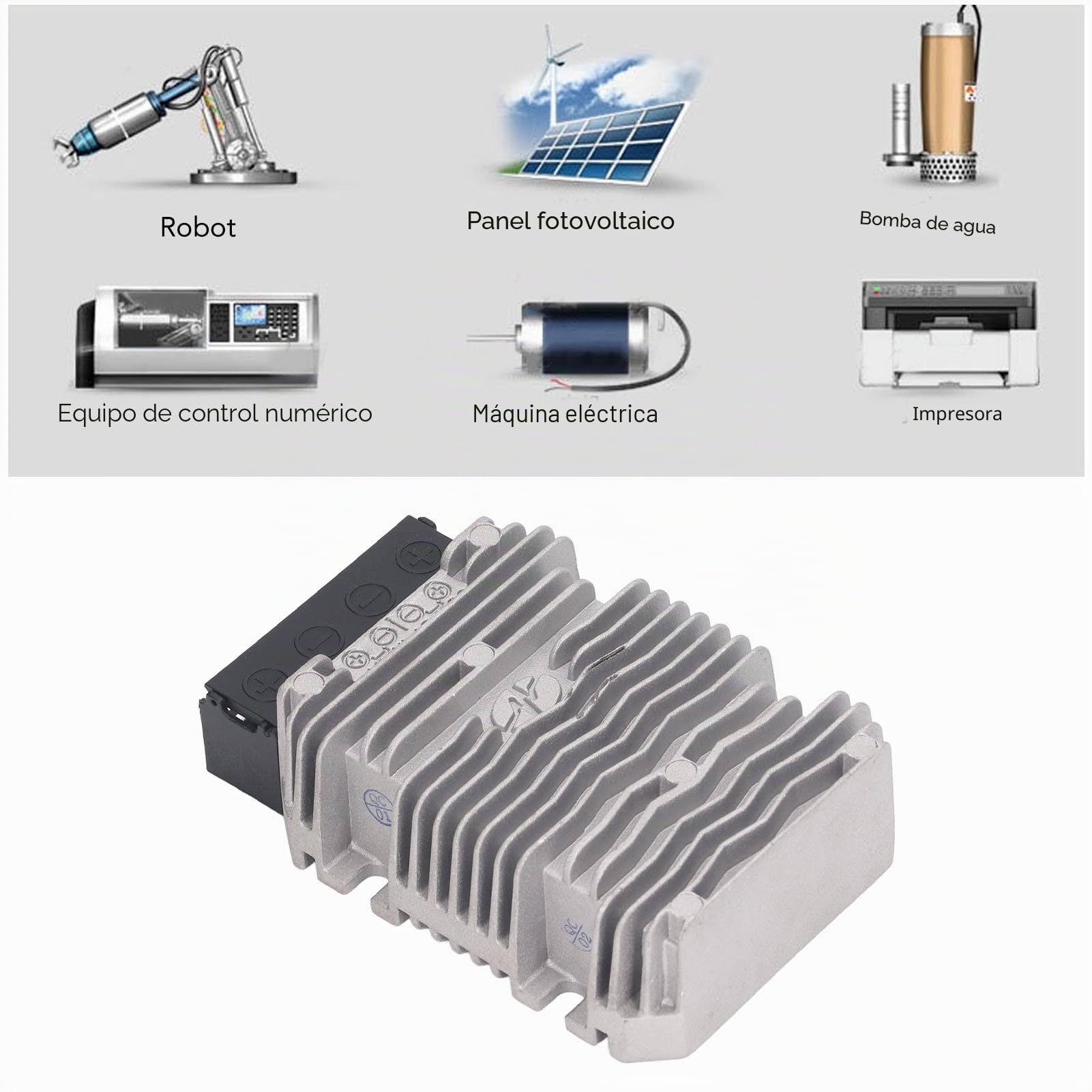 Transformador Buck de 720W 50A DC DC36 48V 30-60VDC a DC 12V Convertidor Buck IP67 Transformador de Voltaje Impermeable para Motores de Vehículos