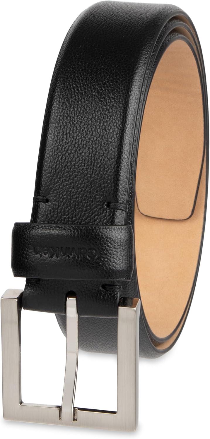 Calvin Klein mens Sleek Dress Belt – Modern Style for Business & Everyday Wear