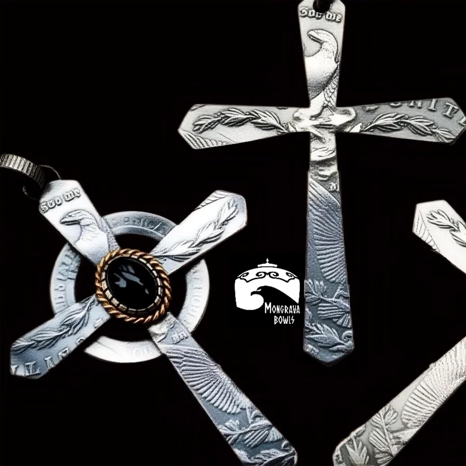 Morgan Silver Coin Cross Necklace – Handmade Pendant Crafted from Authentic Morgan Silver Dollars, Vintage Faith Jewelry for Men & Women, Dual-Symbol Heritage & Art Design (Free Chain Included) - Image 5