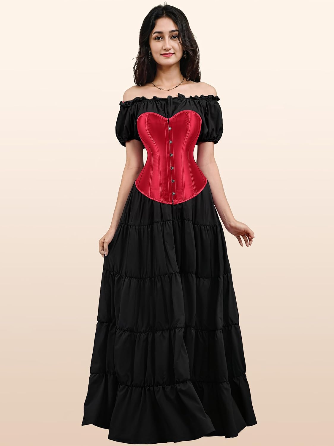 Zhitunemi Corset for Womens Halloween Costumes: Renaissance Costume Women Shapewear - Vintage Retro Lovers for Aged 25-35 - Image 5