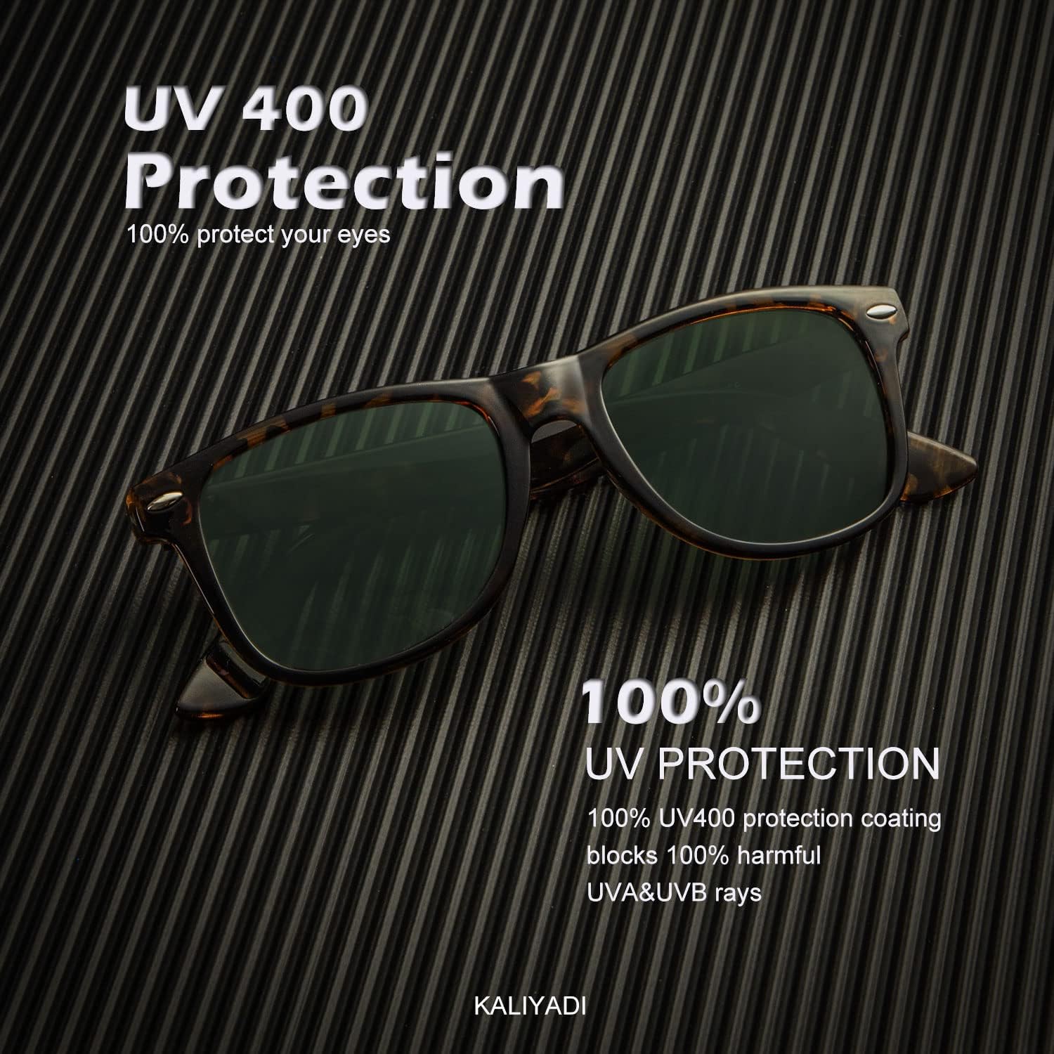 KALIYADI Polarized Sunglasses for Men and Women Matte Finish Sun glasses Color Mirror Lens UV Blocking (3 Pack)