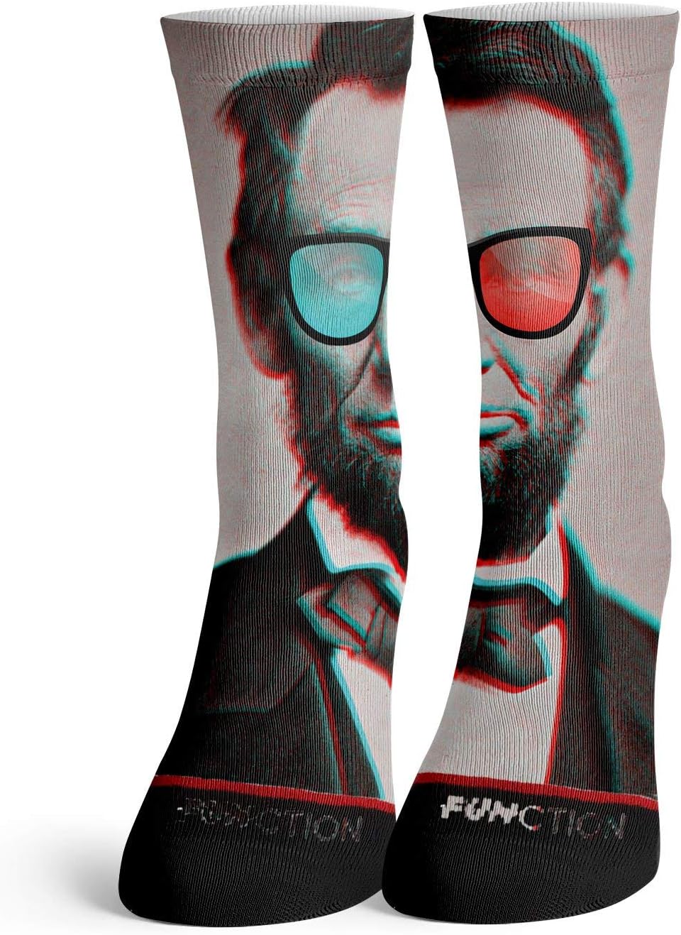 Function - Abe Lincoln 3d Glasses Fashion Socks - Image 3