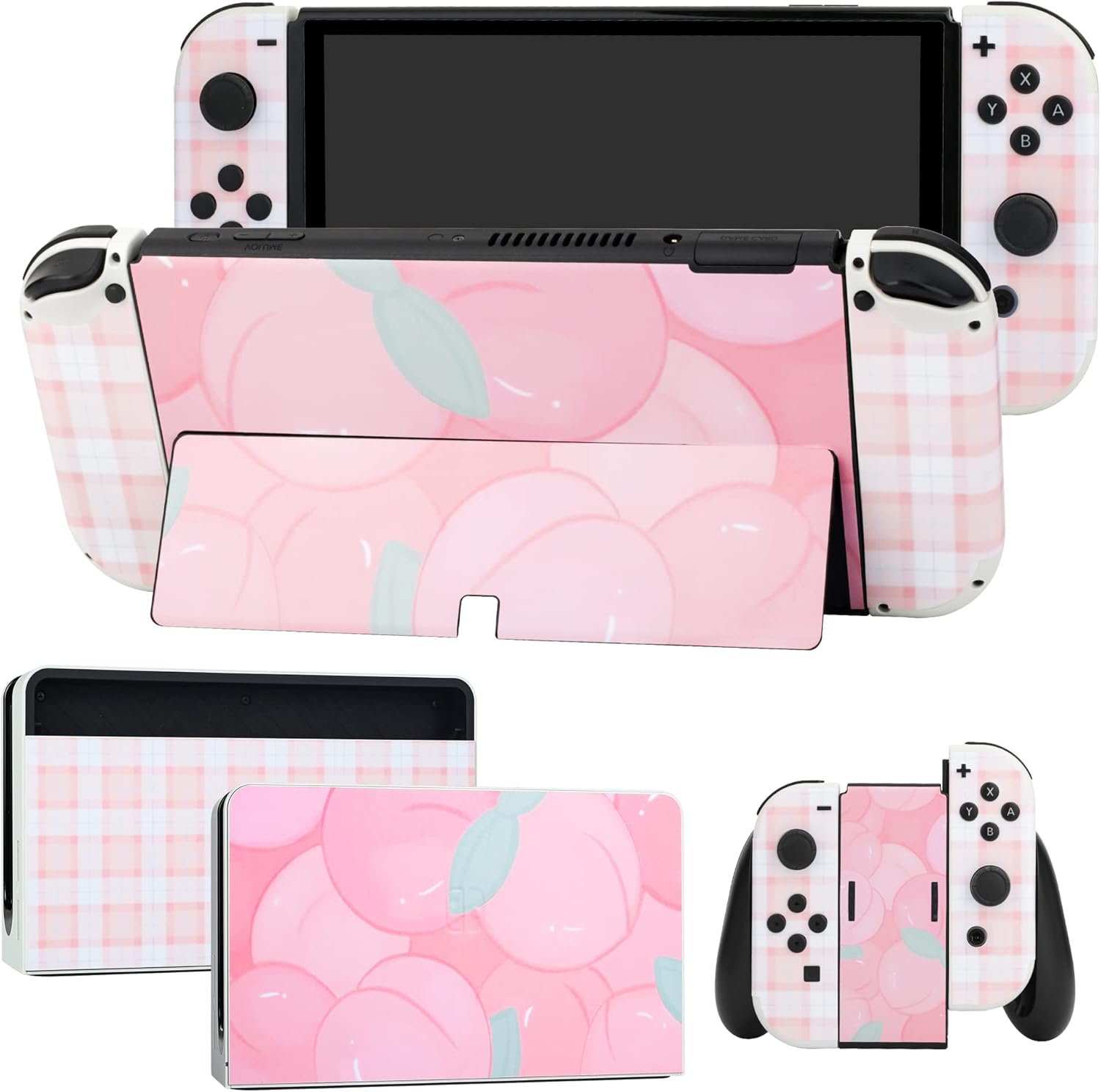GLDRAM Autocollant de protection pour Nintendo Switch OLED, rose ...