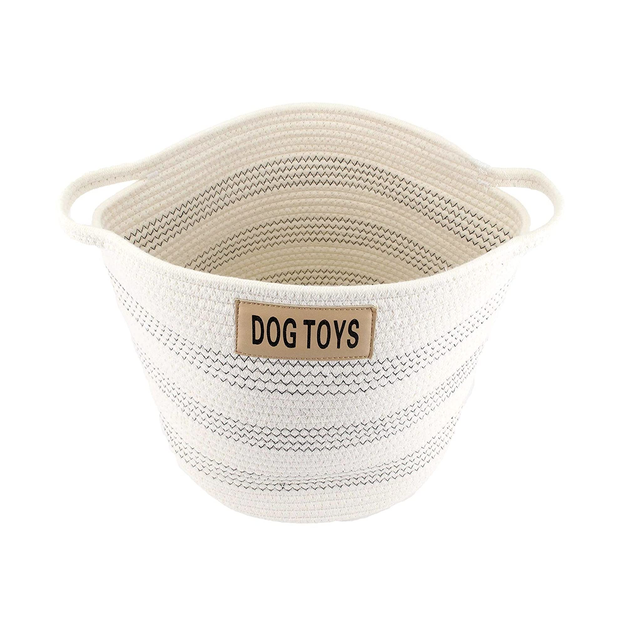 cute basket for dog toys
