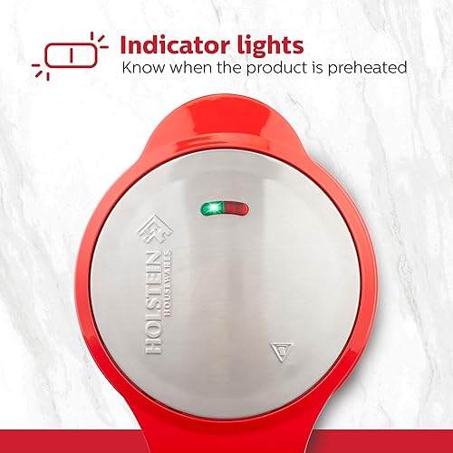 Vista 4 de Holstein Housewares - Elaboradora de cake pops de 12 unidades con placas antiadherentes y luces indicadoras – Hornea 12 pop cakes dulces o salados