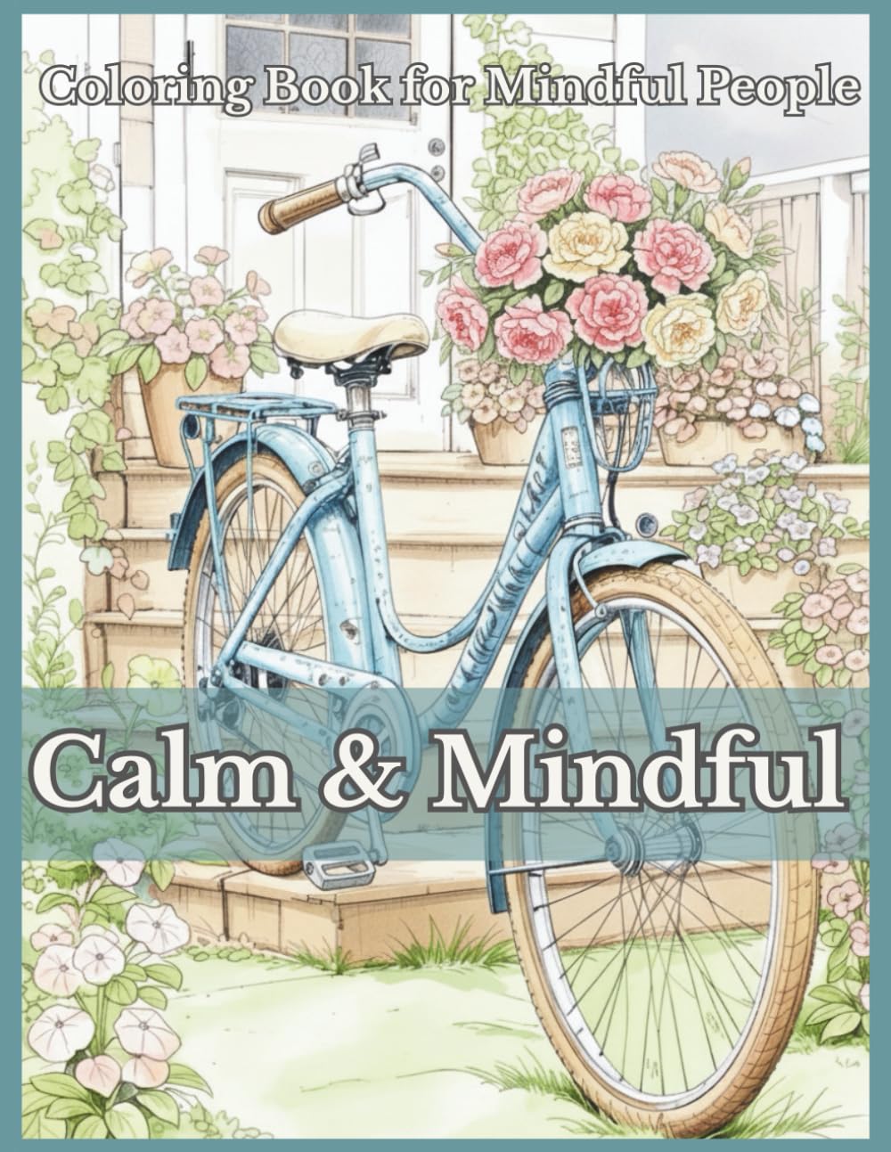 Calm & Mindful Coloring Book for Mindful People: 50+ Soothing Coloring Pages for Adults & Seniors – Stress Relief, Relaxation & Creativity for Inner Peace