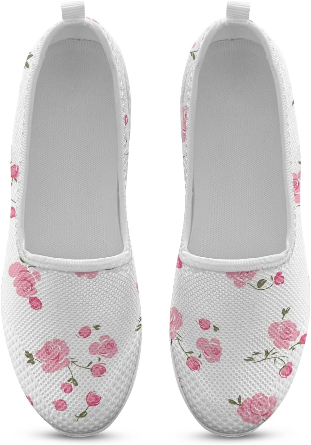 Rose Round Toe Cute Shoes for Office Work Women Elegant Slip On Flat Lightweight Comfortable Walking Shoes Women Summer Casual Daily Wear Gifts for Wife Mom Sister - Image 4