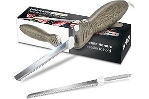 Electric Knife, Your Go-To Kitchen Companion with Easy-Slice Serrated Blades