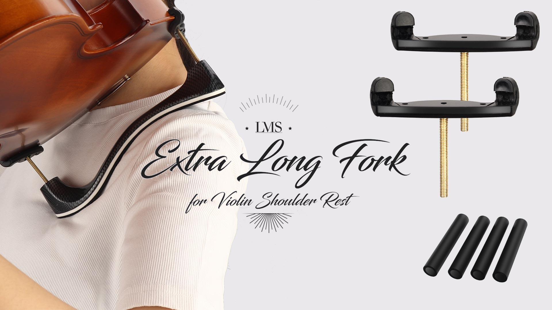 Amazon.com: LMS Universal Extra Long Fork for Violin Shoulder Rest