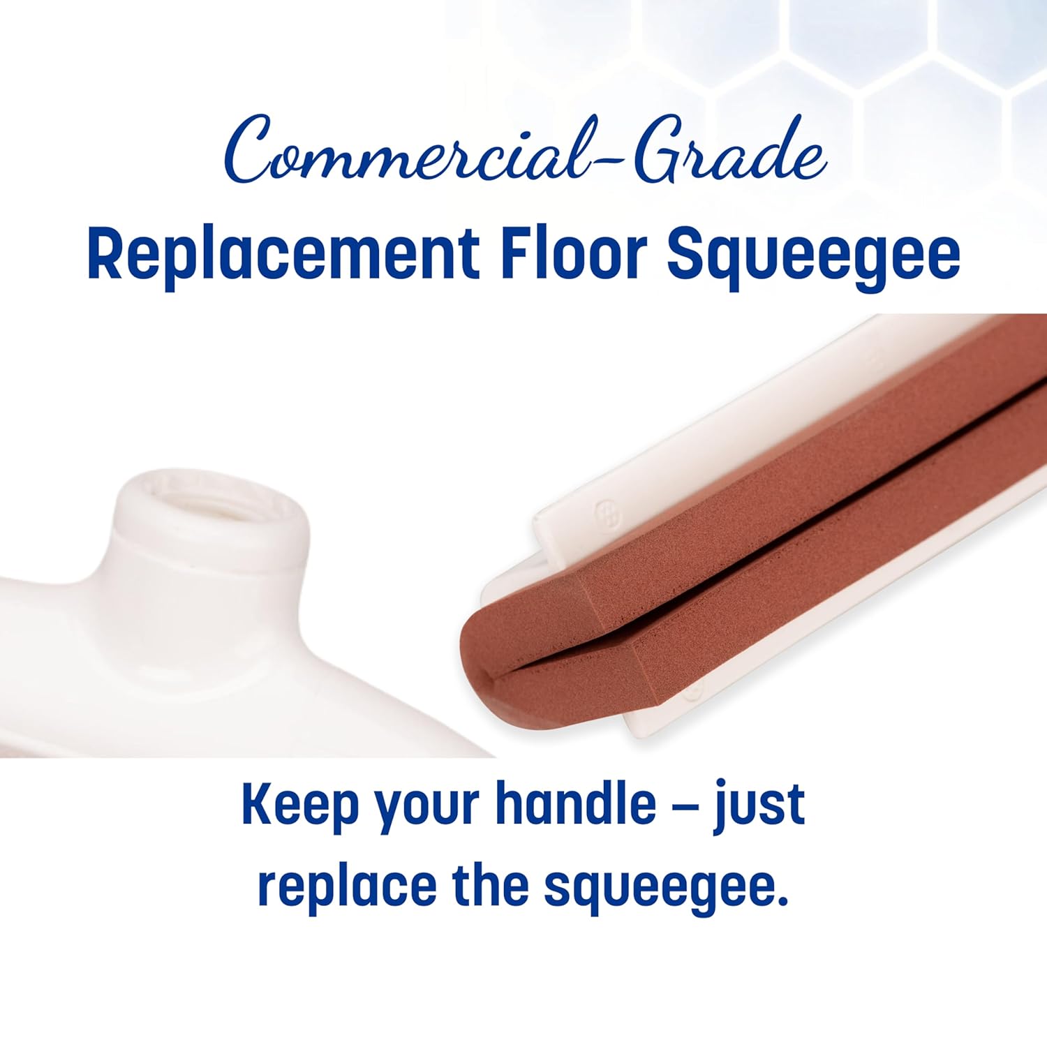 SPARTA Flo-Pac Moss Foam Floor Squeegee Window Squeegee with Plastic Frame for Floor, Bathroom, Kitchen, Concrete, Tile, Garage, Commercial Use, 18 Inches, Red, (Pack of 10)