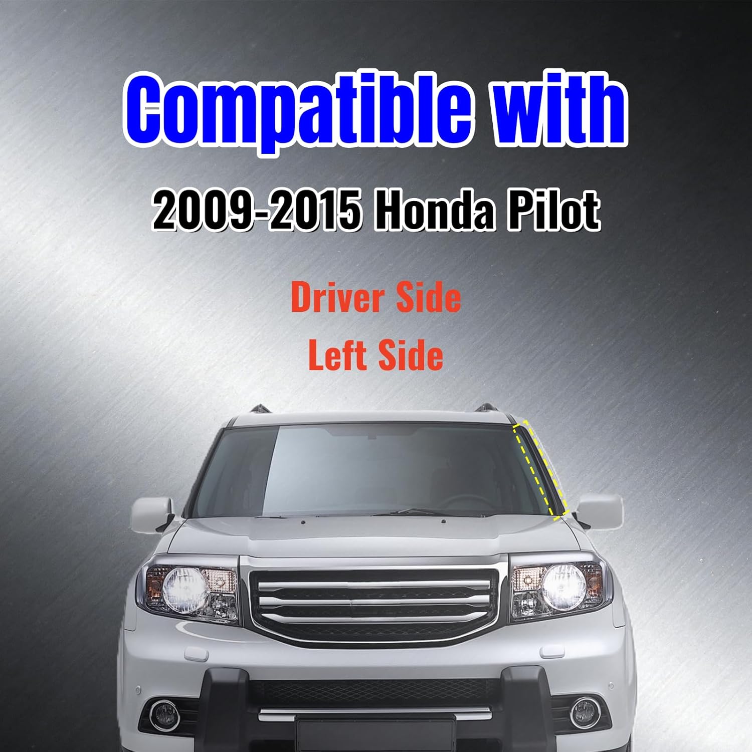 A Pillar Driver Side Windshield Trim Molding Left Front Side Fit for 09-15 Honda Pilot 73162-SZA-A01ZA