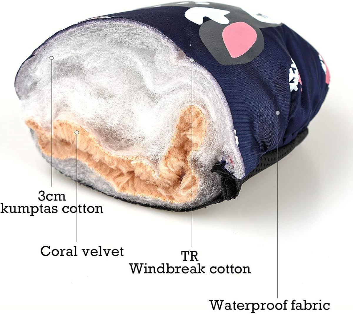 Kids Easy-On Wrap Waterproof Thinsulate Warm Winter Snow Ski Mitten: Clothing