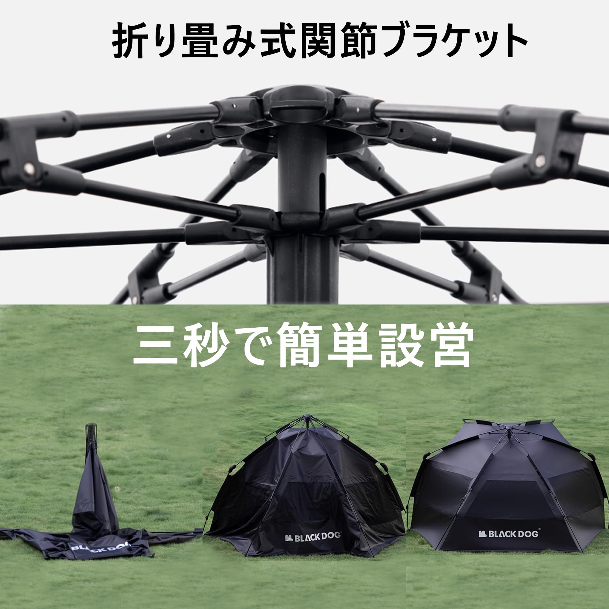 Amazon.co.jp: Naturehike Blackdog ワンタッチテント UPF50+ 1.49m高 
