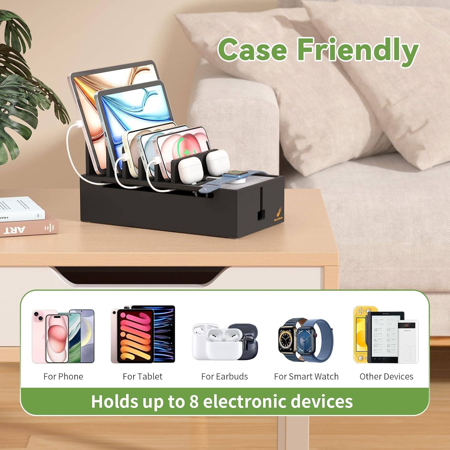 5-Port USB Charging Station & Desk Organizer Box 5 71Z2t70fXCL. AC SL1500