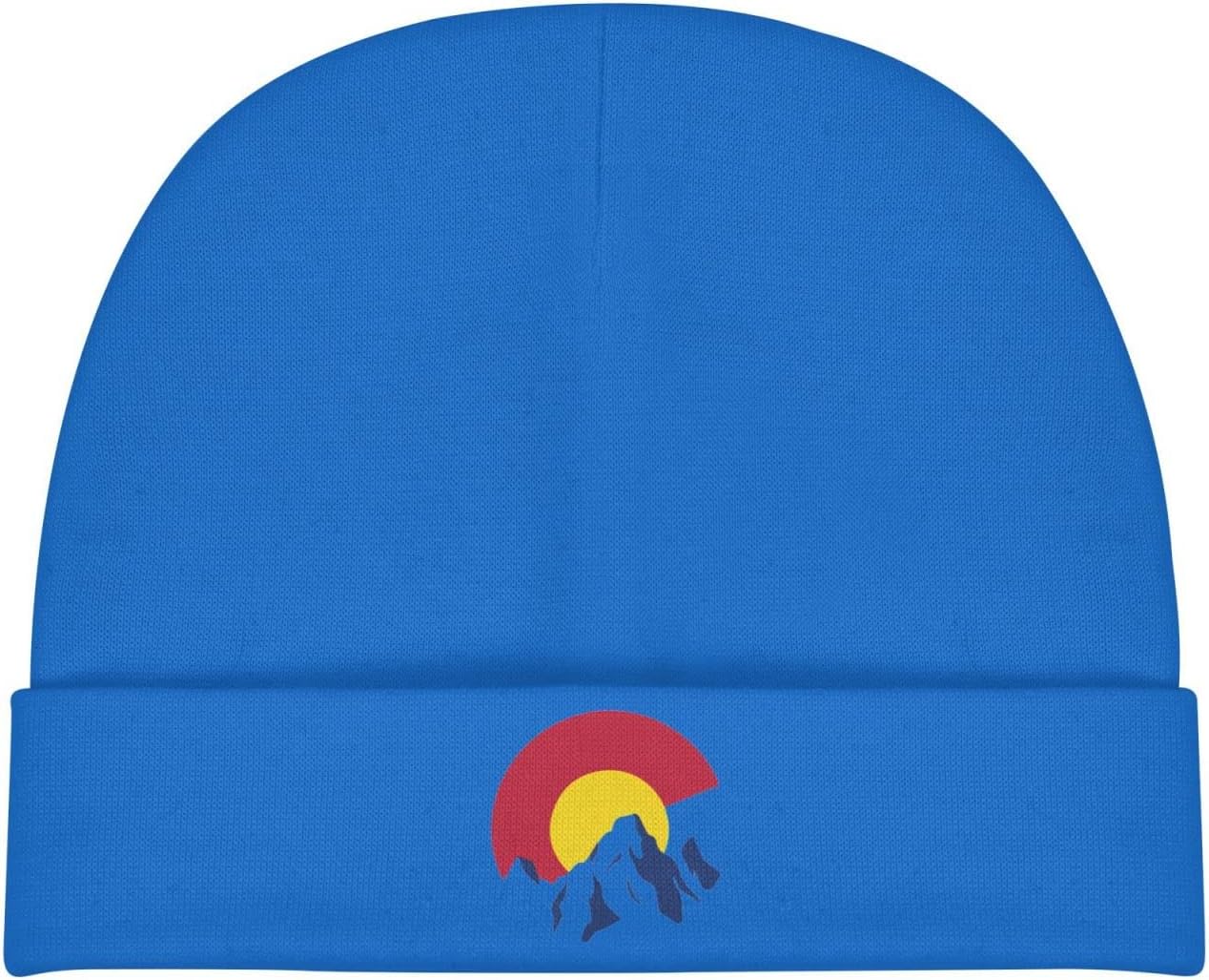 HaiRui YunDa Colorado Flag Mountain Baby Beanies Cap Children's Winter Knitted Hat Toddler Warm Infant Knit Hats