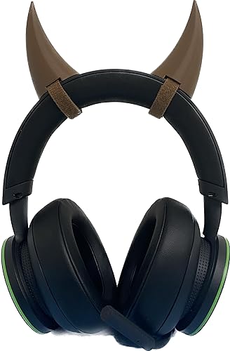 Miniatura 9 de 2x demon horns for HeadsetCosplay - Made In USA -16 Colors Combos (Black)