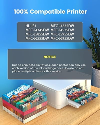 Miniatura 2 de Repuesto para cartuchos de tinta Brother LC406 Reemplazo para cartuchos de tinta Brother MFC-J4335DW Reemplazo para cartuchos de tinta Brother LC406