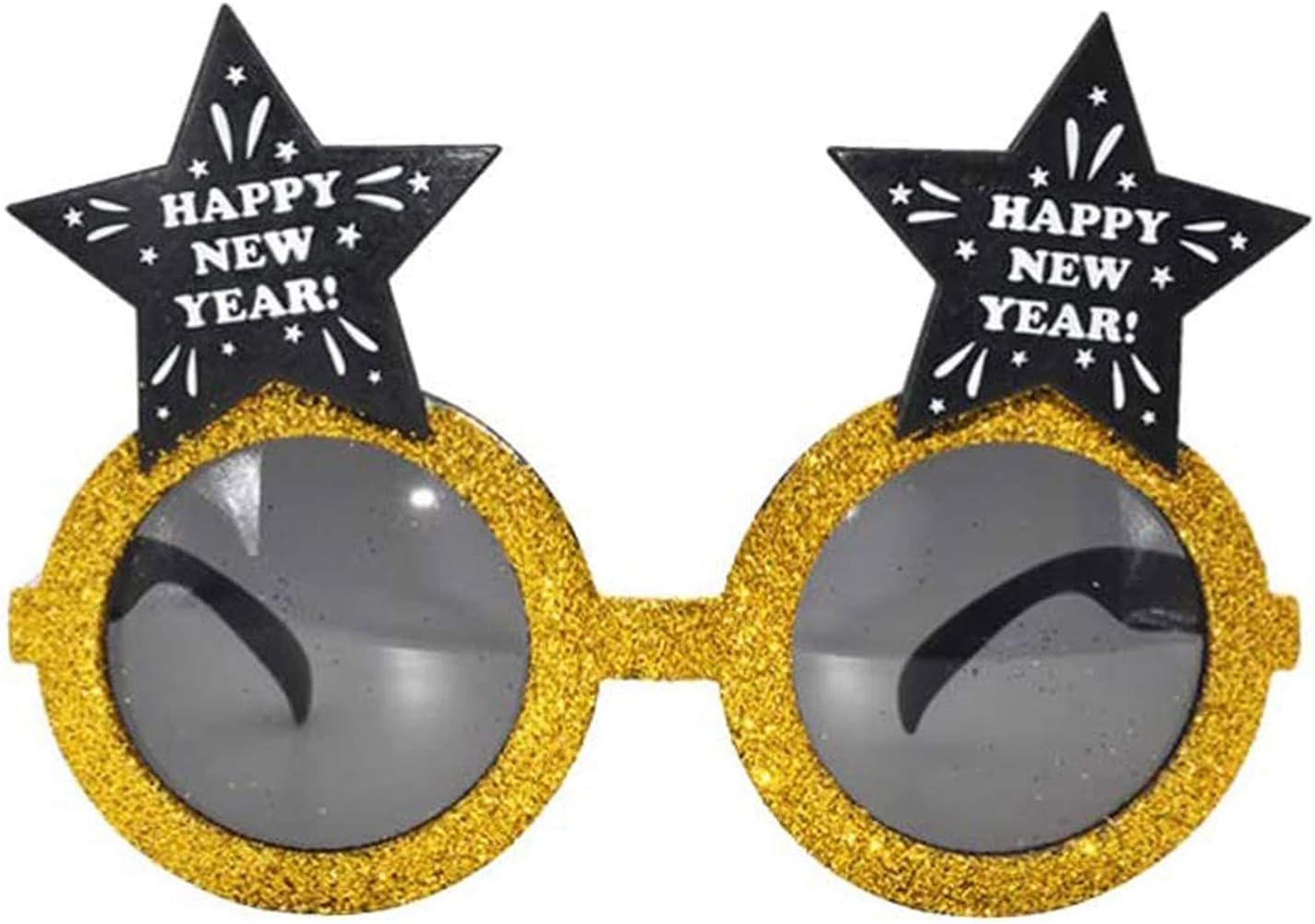 Soochat Happy New Year Eveglasses New Year Sunglasses for New Year Party Favors Photo Booth Props Graduation Supplies
