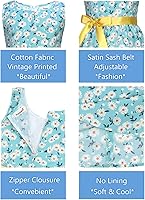 Vista 50 de Vestido de verano para niña, de algodón, con diseño floral