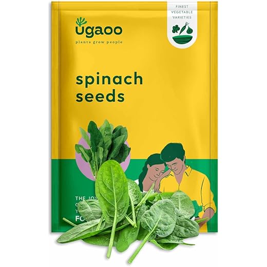 UGAOO Spinach Seeds Pack of 16 g