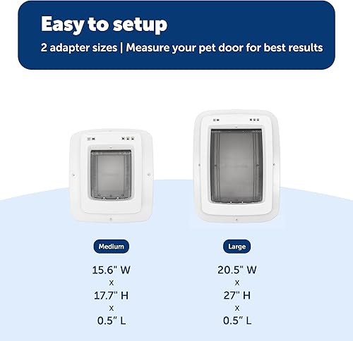 Miniatura 4 de PetSafe SmartDoor - Adaptador de instalación de puerta para mascotas, permite la instalación en metal, vidrio y paredes, minimiza la interferencia