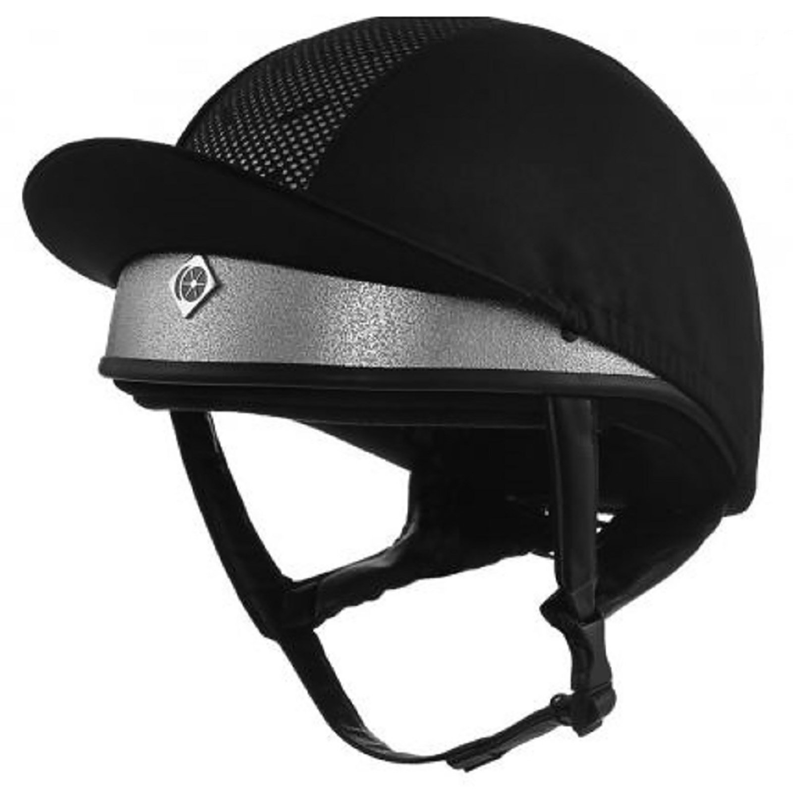 Charles Owen Pro II Plus Jockey Helmet - Silver 58cm