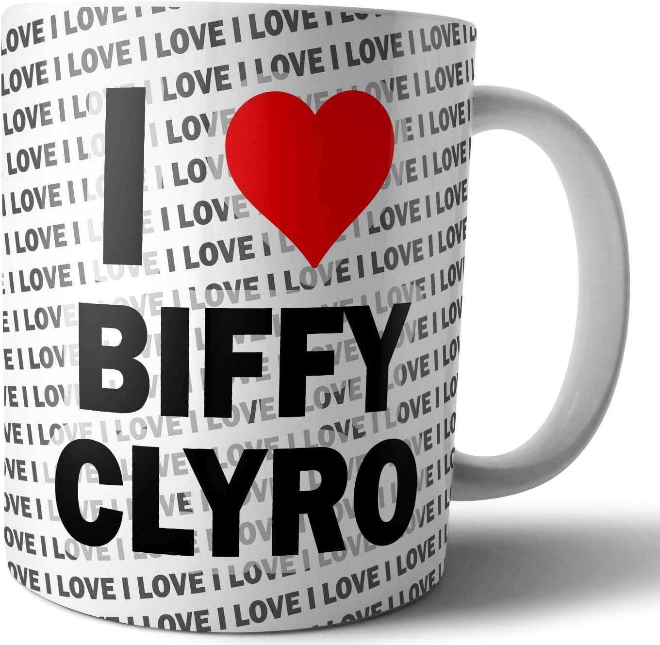 AK Giftshop I Love Biffy Clyro - Tea - Coffee - Mug - Cup - Birthday - Christmas - Gift