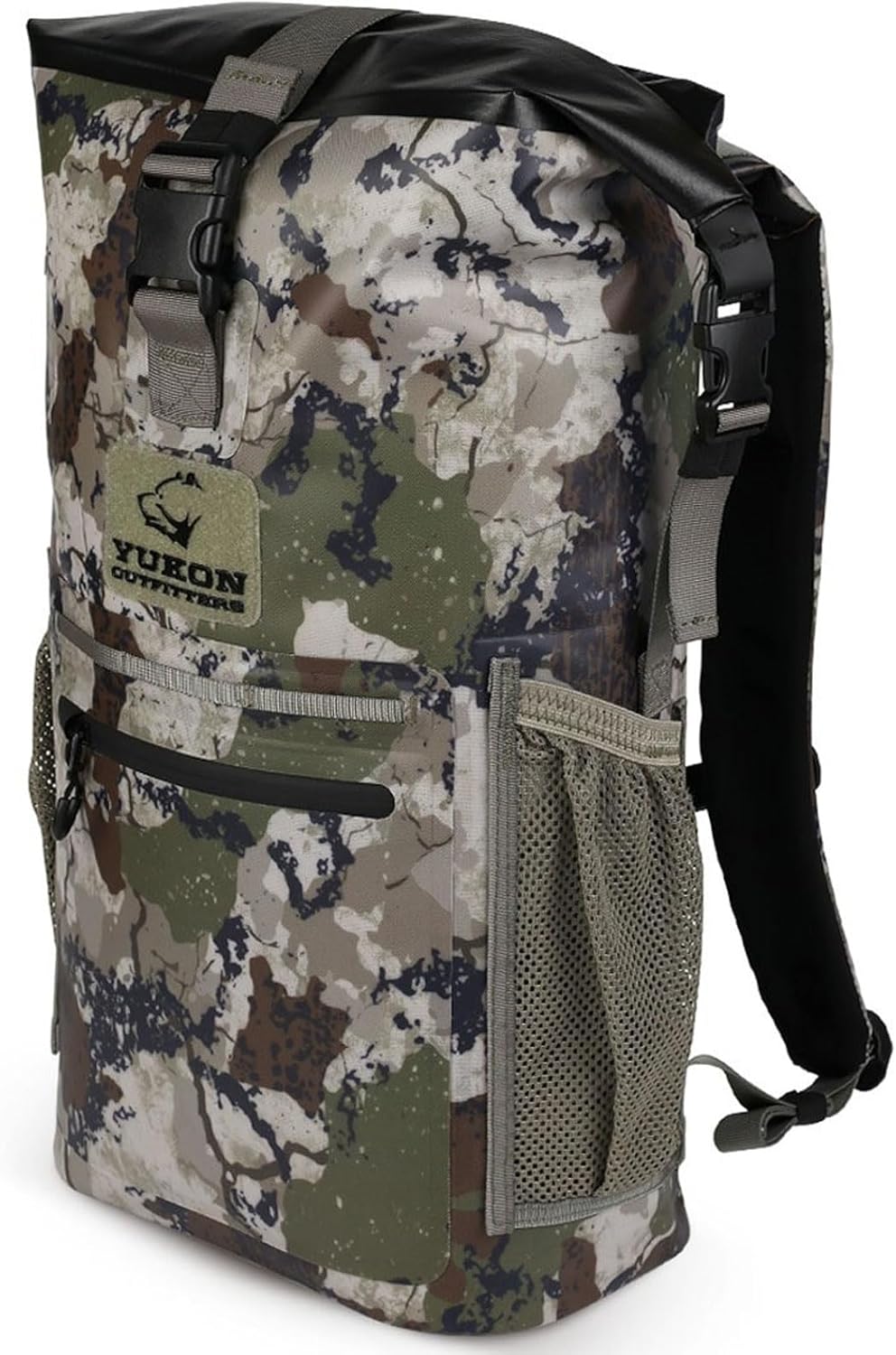 Yukon Outfitters Castor Waterproof Backpack | Roll-Top Dry Bag w/Padded Straps |Durable 25.5L Pack for Hiking & Outdoor Gear - XK7